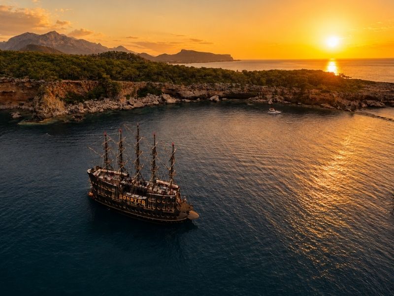 Antalya'dan Kemer'e: Bir Akşam Tekne Programı